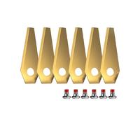 Vane di ricambio oro-titanio per robot rasaerba per bosch 49x19x0,8 mm