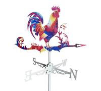 Vane Meteorologica, Gallo Wolf Decorative Weathercock | Giardino Ornamentale In Metallo Rustico Per Teatro Per Tetto Da Fattoria Cortile Per Esterni
