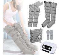 vanenferse 6 Camere d'Aria Pressoterapia Professionale per Casa, Massaggiatore Compressione d'Aria per Vitelli, Elettrico Pressoterapia Massagg per Braccio Vita Gambe, Pressoterapia Linfodrenaggio