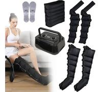 vanenferse Pressoterapia per Casa per Gambe E Addome, Pressoterapia Linfodrenaggio Braccia, Elettrico Massaggio Linfodrenante 6 Camere per Braccio Vita Gambe, Dolore E Circolazione Migliorare