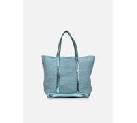 Vanessa Bruno - Cabas L Porte Epaule En Lin Et Paillette Blu - Borse T.U Blu