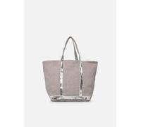 Vanessa Bruno - Cabas L Porte Epaule En Lin Et Paillette Grigio - Borse T.U Grigio
