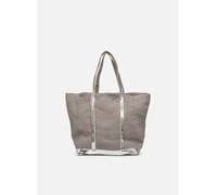Vanessa Bruno - Cabas L Porte Epaule En Lin Et Paillette Grigio - Borse T.U Grigio