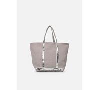 Vanessa Bruno - Cabas L Porte Epaule En Lin Et Paillettes Grigio - Borse T.U Grigio