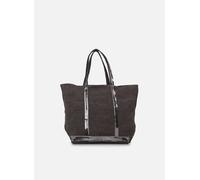 Vanessa Bruno - Cabas L Porte Epaule En Lin Et Paillettes Grigio - Borse T.U Grigio