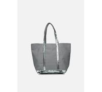 Vanessa Bruno - Cabas L Porte Epaule En Toile Coton Et P Blu - Borse T.U Blu