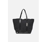 Vanessa Bruno - Cabas L Porte Epaule Zippe En Lin Et Pai Nero - Borse T.U Nero