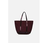 Vanessa Bruno - Cabas L Zippé Porté Epaule Toile et Paillettes Bordeaux - Borse T.U Bordeaux