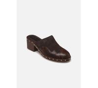 Vanessa Bruno - Sabots 45Mm Bords Cloutes En Suede Et De Marrone - Zoccoli 39 Marrone