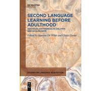 Vanessa De Wilde Second Language Learning Before Adulthood (Tascabile)
