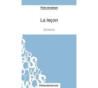 Vanessa Grosjean Fichesdelectur La leçon - Ionesco (Fiche de lecture (Tascabile)