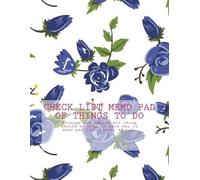 Vanessa Robins Check List Memo Pad of Things to Do (Tascabile) Check List Pad