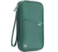 VanFn - Portafoglio da viaggio per passaporto, con blocco RFID, custodia impermeabile per passaporto per le vacanze, per carte di credito, biglietti aerei, soldi, monete