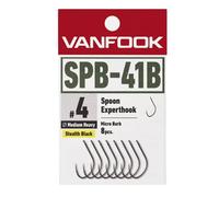 VANFOOK SPB-41B SPOON EXPERT HOOK MEDIUM HEAVY MICRO BARB - CONFEZIONE: 8 pezzi, MISURA AMO: 6