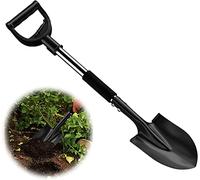 Vanga a Punta, 78cm Pala a Vanga in Acciaio con Impugnatura a D per Terreni duri e Sassosi - Adatta per Lo Scavo di Giardinaggio in Campeggio/Argento