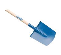 VANGHETTO PUNTA QUADRA STAMPATO + MANICO AGEF ACCIAIO/FAGGIO CM 18X21 H.CM 138