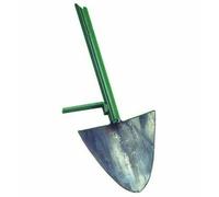 Vanga forgiata con manico ferro - sx cm.24x24/145h. attacco ø mm.35 1 pezzi Il c