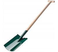 Vanga KADAX con manico in legno, rettangolo, verde, 19 x 117 cm
