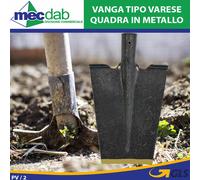 Vanga Tipo Varese Quadra In Metallo Forgiato 21 x 15 x H 28 Cm
