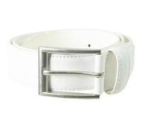 VANGELO Cintura classica da uomo, colore nero, marrone, cognac, avorio e bianco, adatta per girovita da 71,1 cm a 182,9 cm, bianco, 30" (Waist 28"-32")