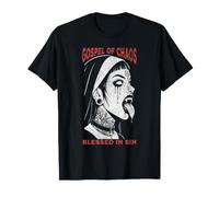 Vangelo del Caos Benedetto in sin Gothic Suora Art Maglietta