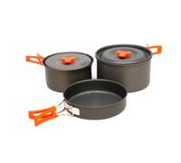 Set di stoviglie Vango Hard Anodised 4 Person Cook Kit Colore: nero/arancio