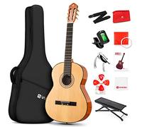 Vangoa Chitarra Classica Set, Chitarra Acustica 3/4 Per Principianti Bambini, Abete Rosso E Sapelli 36 Pollici, Con Custodia, Pedale, Accordatore, Capotasto, Corde Di Ricambio