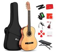 Vangoa Chitarra Classica Set, Chitarra Acustica 4/4 Per Principianti Adulti, Abete Rosso E Sapelli 39 Pollici, Con Custodia, Pedale, Accordatore, Capotasto, Corde Di Ricambio