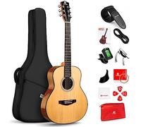Vangoa - naturale acustica cutaway chitarra elettrica + 4 Band EQ con stringa, tracolla, accordatore, plettri, capotasto 36 inch