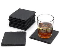 VanGogh, sottobicchiere quadrato da tavola, in ardesia, 10 cm x 10 cm, Legno, 4pcs