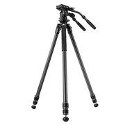 Vanguard Alta Pro 3VL 303CV18 - Treppiede video in carbonio (76-170cm), sistema di livellamento con inclinazione di -15°/+15°, semisfera rimovibile,