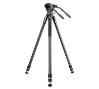 Vanguard Alta Pro 3VRL 303CV20 - Treppiede video in carbonio (86-180cm), sistema di livellamento con inclinazione di -15°/+15°, semisfera rimovibile,