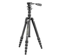 Vanguard Treppiede compatto da viaggio in fibra di carbonio VEO3T235CP con testa panoramica
