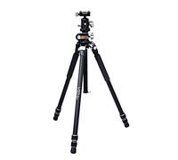 Vanguard VEO3+ 263AB - Treppiede macrostatico e monopiede in alluminio, con testa a sfera, adattatore multi mouse, punte e borsa per treppiede