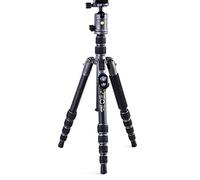 Vanguard VEO3GO235AB Treppiede da viaggio compatto in alluminio con testa a sfera, opzione monopiede, supporto per smartphone e telecomando Bluetooth