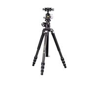 Vanguard VEO3T+264CB Treppiede da viaggio in fibra di carbonio con testa a sfera e colonna centrale multi-angolo per scatti aerei