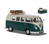 Vanguards VW CAMPER TYP 2 PEARL WHITE AND VELVET GREEN 1:43