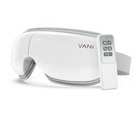 VANI Massaggiatore per occhi con calore e compressione, massaggiatore Bluetooth ricaricabile per occhi per rilassarsi e ridurre l'affaticamento degli occhi, occhiaie, borse per occhi secchi,