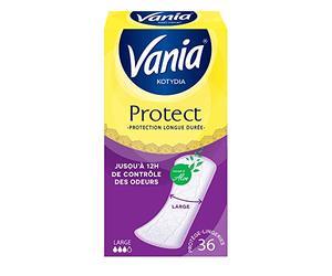 Vania Kotydia - 36 proteggi-slip Protect+, Large con Aloe Vera
