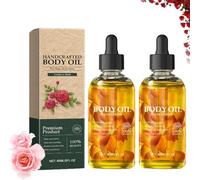 Vanilla Rose Body Oil, Handcrafted Premium Grade Oil for Skin and Hair, Natural Body Moisturizing Oil, Body Oil After Shower, Nourishing Skin, Nails, and Hair, Long-Last 2pcs