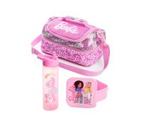 Vanilla Underground Borsa per il pranzo con bottiglia e contenitore per snack Barbie di Vanilla Underground Girls one rosa
