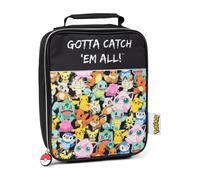 Vanilla Underground Borsa porta pranzo con cerniera per bambini, unisex, modello Pokemon, Vanilla Underground one Nero