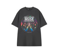 Vanilla Underground Muse - Maglietta a maniche corte unisex, nera, maglietta con grafica, abbigliamento per band musicali, merchandising alternativo per fan del rock, maglietta da uomo e da donna,