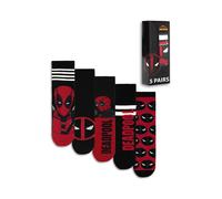Vanilla Underground Set di calzini da polpaccio Vanilla Underground Marvel Deadpool 5 Nero