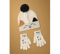Vanilla Underground Set di cappello e guanti invernali per ragazze Vanilla Underground Squishmallows one crema