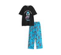 Vanilla Underground Set pigiama in cotone nero a maniche corte e gambe lunghe Vanilla Underground Marvel Venom xlarge Nero