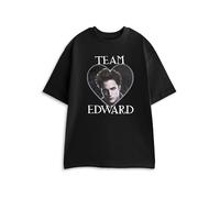 Vanilla Underground Twilight Maglietta da donna a maniche corte con grafica Team Edward OR Jacob Options | Maglietta con personaggio di supporto | Top casual per film | Abbigliamento Twilight Saga