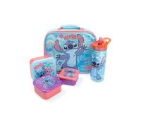 Vanilla Underground Vanilla Underground Disney Lilo e Stitch Borsa per il pranzo Bottiglia e contenitore per snack 3 one blu