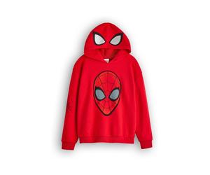 Vanilla Underground Vanilla Underground - Felpa con cappuccio e stampa Spider-Man da bambino 104110cm rosso