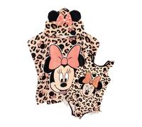 Vanilla Underground Vanilla Underground Minnie Mouse Character - Completo costume da bagno e poncho 110116cm crema
